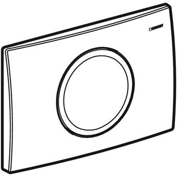 Geberit Delta15 Deşarj Durdurmalı Kumanda Paneli Mat Krom, 242.220.46.5