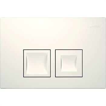 Geberit Delta25 (eski Delta35) Kumanda Paneli Çift Basmalı, Beyaz, 115.135.11.5