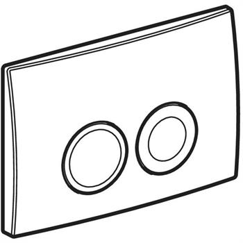 Geberit Delta25 Kumanda Paneli Çift Basmalı, Beyaz, 115.125.11.5