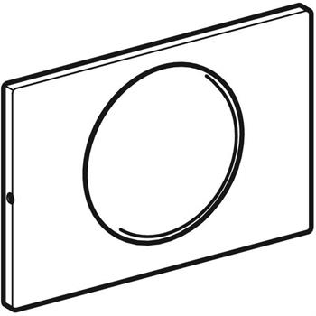 Geberit Elektronik Deşarj Tetiklemeli Klozet İçin Sigma 10 Kumanda Paneli Siyah, 242.842.16.1