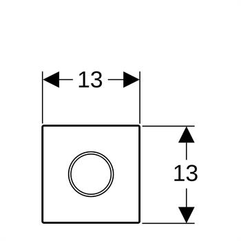 Geberit Fotoselli Kumanda Paneli Krom, 116.025.KH.1