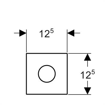 Geberit Fotoselli Kumanda Paneli Mat Beyaz, 116.034.JT.1