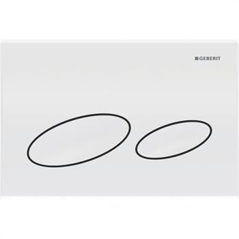 Geberit Kappa20 Kumanda Paneli Çift Basmalı, Beyaz, 115.228.11.1