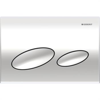 Geberit Kappa20 Kumanda Paneli Çift Basmalı, Parlak Krom, 115.228.21.1