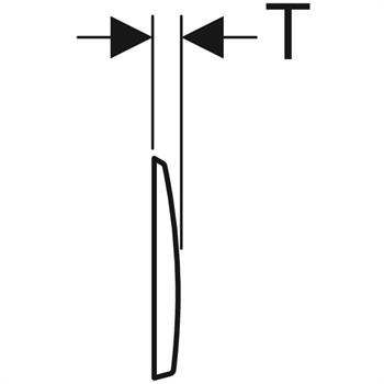 Geberit Kappa50 Kumanda Paneli Çift Basmalı Beyaz, 115.260.11.1