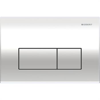 Geberit Kappa50 kumanda Paneli Çift Basmalı, Parlak krom, 115.260.21.1