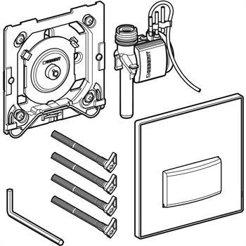 Geberit Kumanda Paneli Pnömatik, Cam, Antrasit, 116.016.JK.5