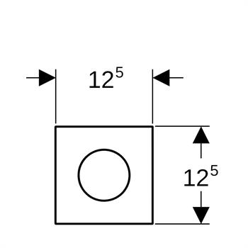 Geberit Kumanda Paneli Pnömatik, Fırçalı Pirinç, 116.014.QF.1