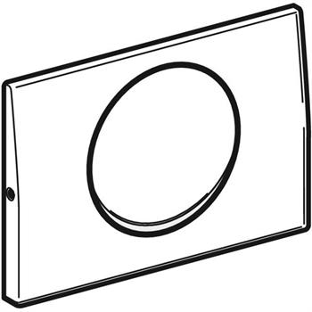 Geberit Mambo Kumanda Paneli Deşarj Durdurmalı, Fırçalı Krom, 115.751.00.1