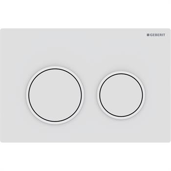 Geberit Omega 20 Kumanda Paneli Çift Basmalı Mat Beyaz, 980.003.01.1 