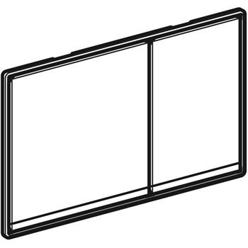 Geberit Omega 60 Kumanda Paneli Çift Basmalı Siyah, 980.002.SJ.1