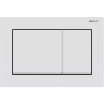 Geberit Omega20 Kumanda Paneli (eski Omega30) Çift Basmalı, Parlak Beyaz, 115.080.JT.1