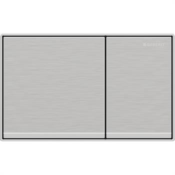 Geberit Omega60 Kumanda Paneli, Çift Basmalı Fırçalı Krom, 115.081.GH.1