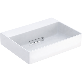 Geberit One CleanDrain KeraTect Tezgah Üstü Lavabo, 50 cm, Yatay Çıkışlı, 505.023.00.1