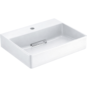 Geberit One CleanDrain KeraTect Tezgah Üstü Lavabo, 50 cm, Yatay Çıkışlı, 505.024.00.1