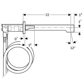 Geberit One Köşeli Tasarımlı Lavabo Bataryası, Krom, 116.465.21.1
