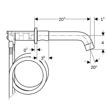 Geberit One yuvarlak tasarımlı lavabo bataryası Krom, 116.464.21.1
