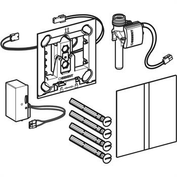 Geberit Pisuvar İçin Fotoselli Tip 40 Kumanda Paneli Fırçalı Krom, 116.227.FW.1
