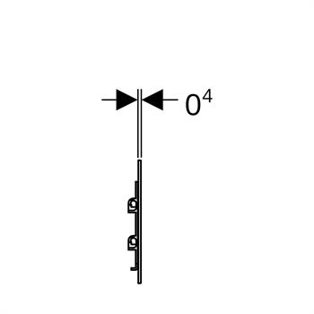 Geberit Pisuvar İçin Fotoselli Tip 40 Kumanda Paneli Antrasit, 116.237.JK.1