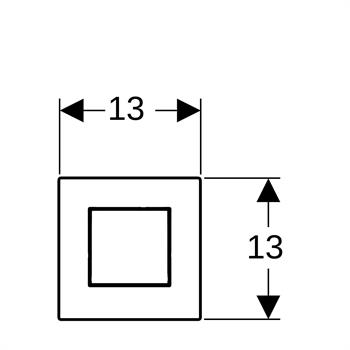 Geberit Pisuvar Kumanda Paneli Tip 01 Pnömatik Mat Krom, 116.064.JQ.1