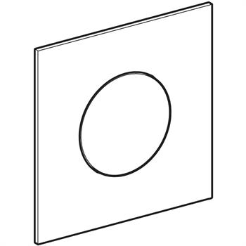 Geberit Pnömatik Deşarj Tetiklemeli Pisuvar İçin Tip 40 Kumanda Paneli Fırçalı Pirinç, 246.118.QF.1