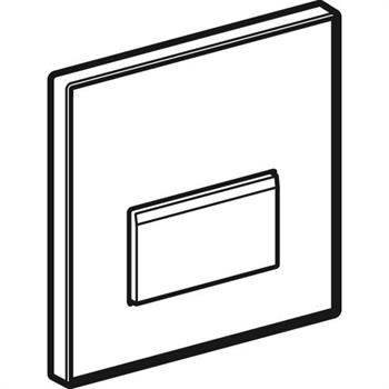 Geberit Pnömatik Deşarj Tetiklemeli Pisuvar İçin Tip 50 Kumanda Paneli 13x13x1.4 cm Füme Cam, 241.916.SD.1
