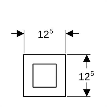 Geberit Pnömatik Deşarj Tetiklemeli Pisuvar İçin Tip 40 Kumanda Paneli Kum Grisi, 246.119.JL.1