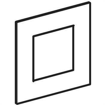 Geberit Pnömatik Deşarj Tetiklemeli Pisuvar İçin Tip 40 Kumanda Paneli Siyah Krom, 246.123.QD.1