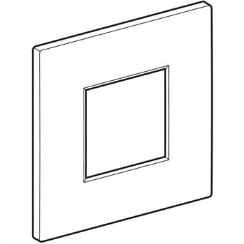 Geberit Pnömatik Deşarj Tetiklemeli Pisuvar İçin Tip 01 Kumanda Paneli Parlak Siyah, 246.139.DW.1