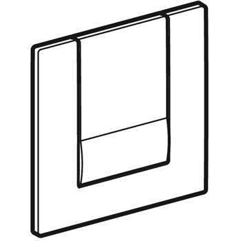 Geberit Pnömatik Deşarj Tetiklemeli Pisuvar İçin Tango Kumanda Paneli Krom, 241.914.21.1