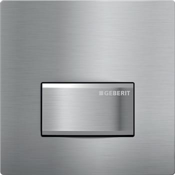 Geberit Pnömatik Deşarj Tetiklemeli Pisuvar İçin Tip 50 Kumanda Paneli 13x13x1.2 cm Fırçalı Krom, 242.764.GH.1