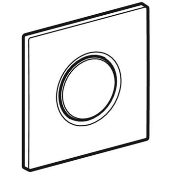 Geberit Pnömatik Deşarj Tetiklemeli Pisuvar İçin Tip 01 Kumanda Paneli Siyah, 242.811.DW.1