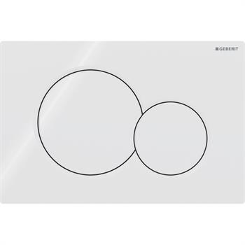 Geberit Sigma 01 Çift Basmalı Kumanda Paneli Beyaz, 241.770.11.5