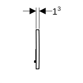 Geberit Sigma 01 Çift Basmalı Kumanda Paneli Okyanus Mavisi, 241.770.SX.5