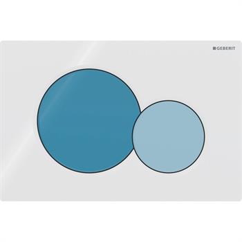 Geberit Sigma 01 Çift Basmalı Kumanda Paneli Okyanus Mavisi, 241.770.SX.5