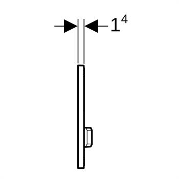 Geberit Sigma 50 Çift Basmalı Kumanda Paneli Antrasit, 241.788.JK.2