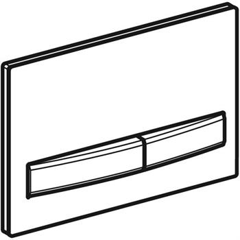 Geberit Sigma 50 Çift Basmalı Kumanda Paneli Antrasit, 241.788.JK.2