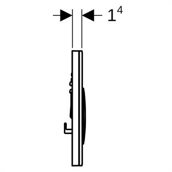 Geberit Sigma 50 Kumanda Paneli Çift Basmalı Arduvaz, 980.068.JM.1