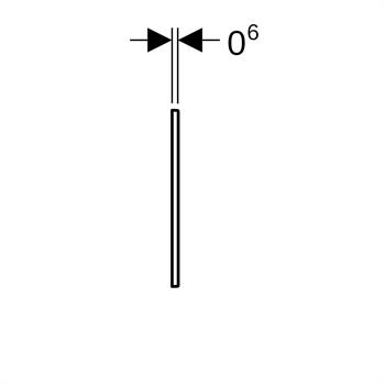 Geberit Sigma 60 Kumanda Paneli Çift Basmalı Beyaz, 980.016.SI.1 
