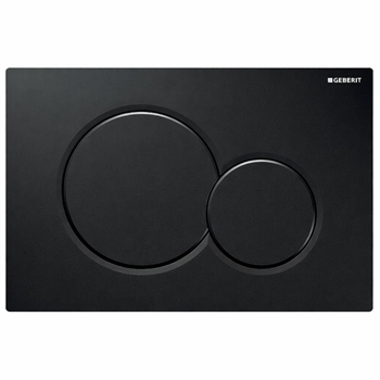 Geberit Sigma01 Kumanda Kapağı, Çift Basmalı, Siyah 115.770.DW.5