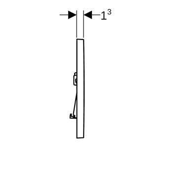 Geberit Sigma01 Kumanda Paneli Çift Basmalı, Siyah, 115.660.DW.1