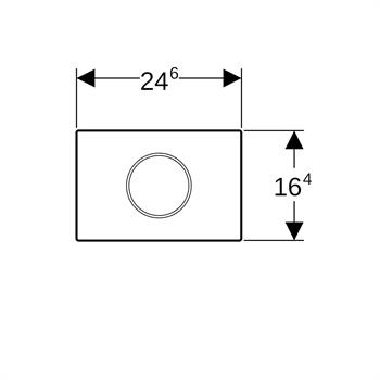 Geberit Sigma10 Fotoselli Kumanda Paneli Fırçalı Krom, 115.909.SN.6 