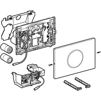 Geberit Sigma10 Fotoselli Kumanda Paneli Mat Siyah, 115.909.16.6
