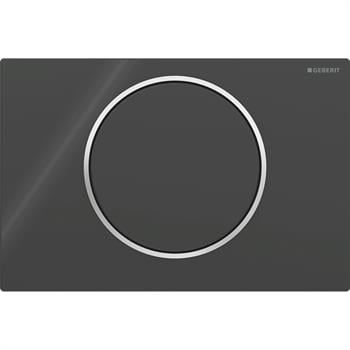 Geberit Sigma10 Kumanda Paneli Deşarj Durdurmalı, Siyah, 115.758.KM.5