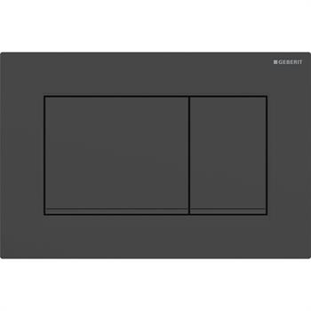 Geberit Sigma20 (eski Sigma30) Kumanda Paneli Çift Basmalı, Mat Siyah, 115.883.16.1