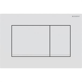 Geberit Sigma20 (eski Sigma30) Kumanda Paneli Çift Basmalı, Mat Beyaz, 115.883.01.1