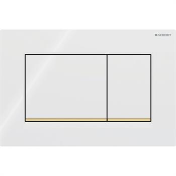 Geberit Sigma20 (eski Sigma30) Kumanda Paneli Çift Basmalı, Beyaz, 115.883.KK.1
