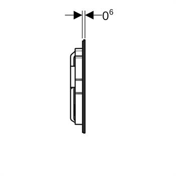 Geberit Sigma40 Kumanda Paneli Çift Basmalı, Kum Grisi, 115.628.JL.1