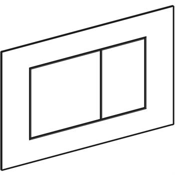 Geberit Sigma40 Kumanda Paneli Çift Basmalı, Fırçalı Pirinç, 115.629.QF.1