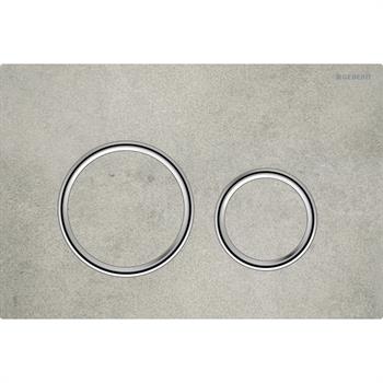 Geberit Sigma50 (eski Sigma21) Kumanda Paneli Çift Basmalı, Beton Görünümlü, 115.884.JV.1